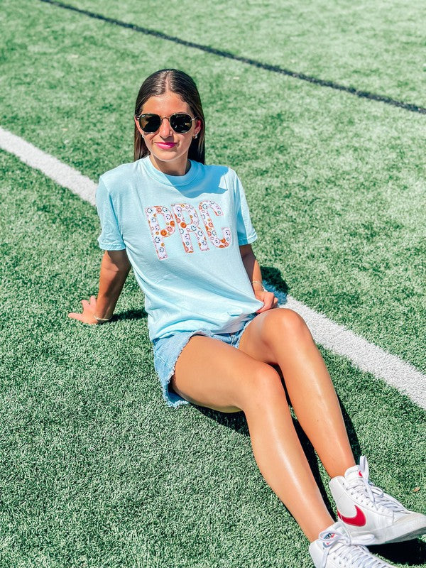 Custom Retro Happy's Pastel Applique Tee