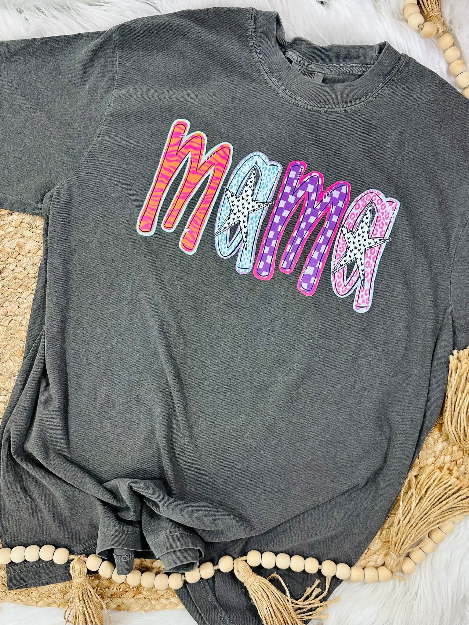 Custom Neon Preppy Multi DTF Tee