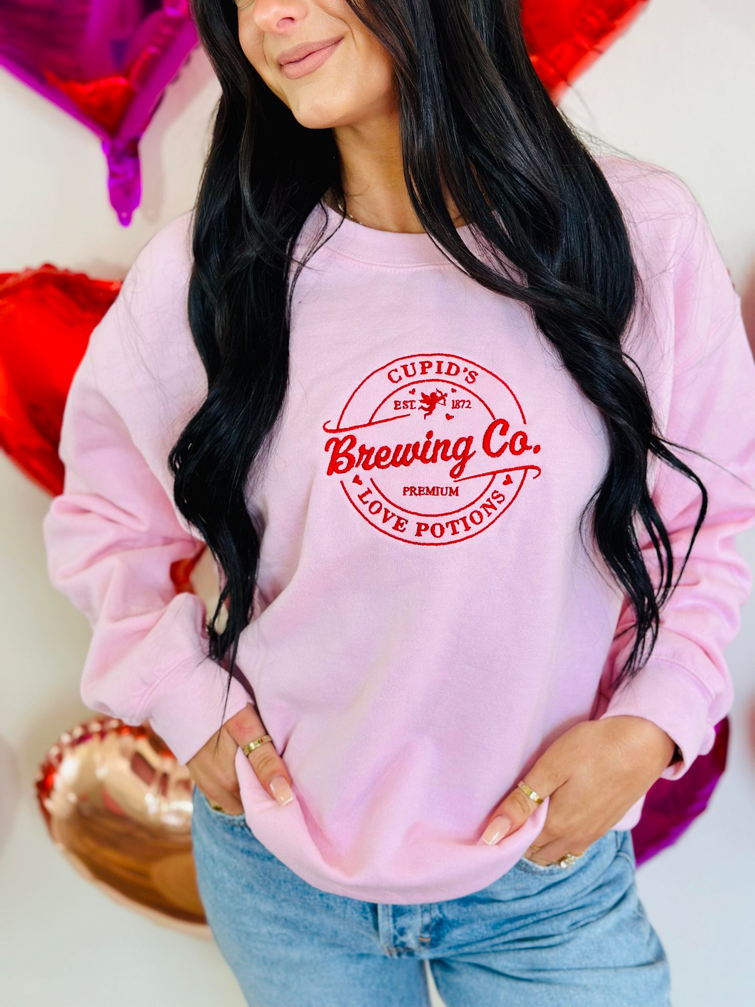 Cupids Brewing Company Embroidered Sweatshirt