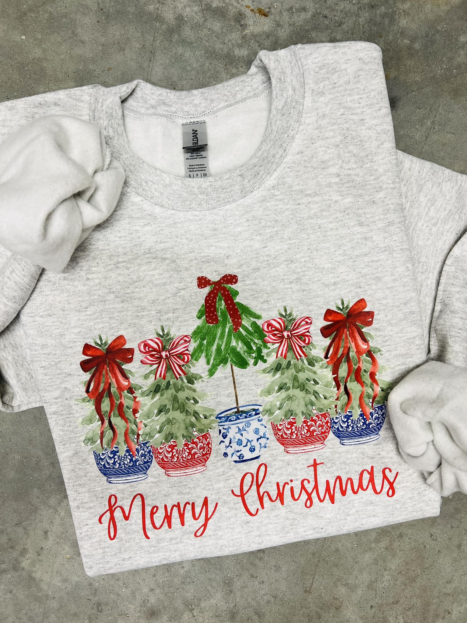 Merry Christmas Tree Chino Pots - DTF