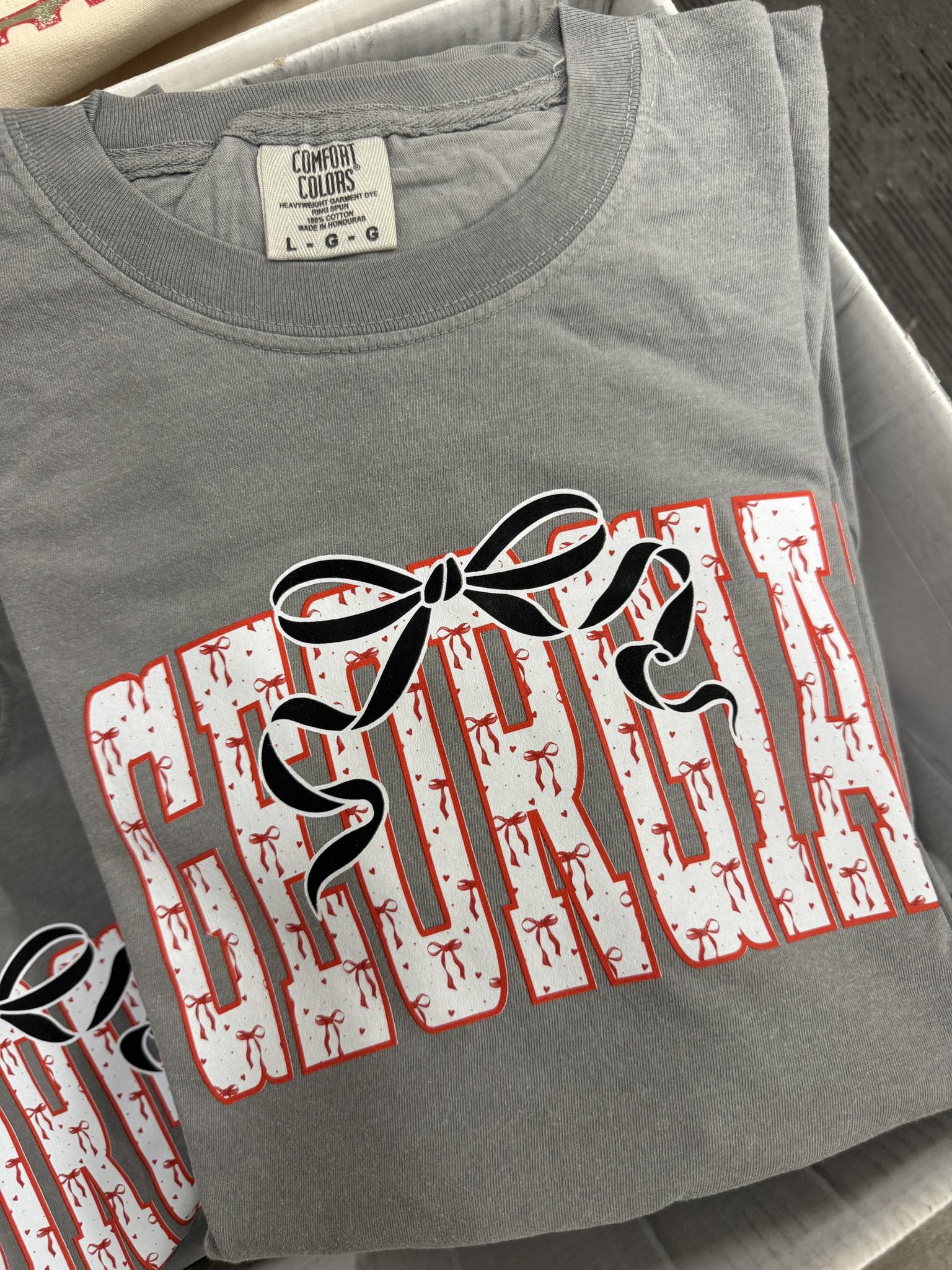 State Bows & Hearts Custom DTF Graphic Tee or Sweatshirt