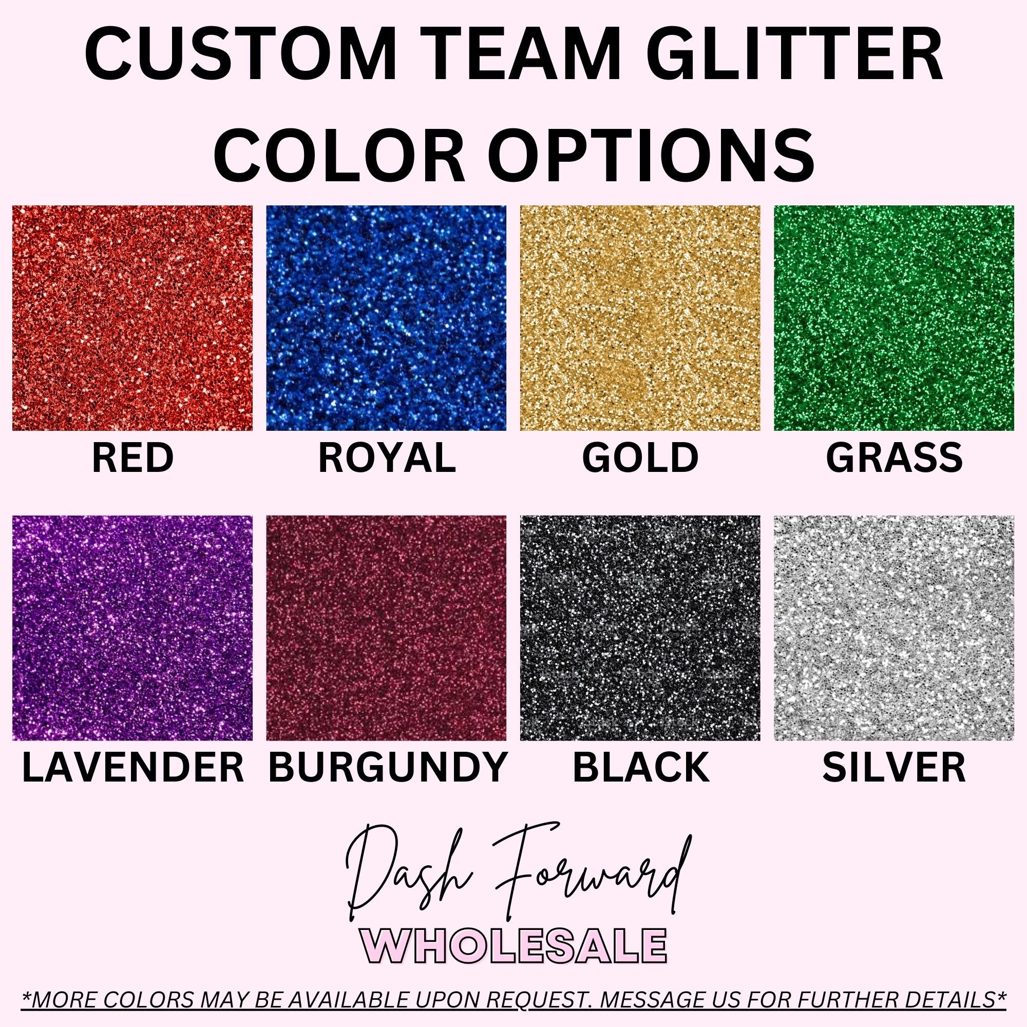 CUSTOM Team Color Game Day Glitter Puff Combo Tee