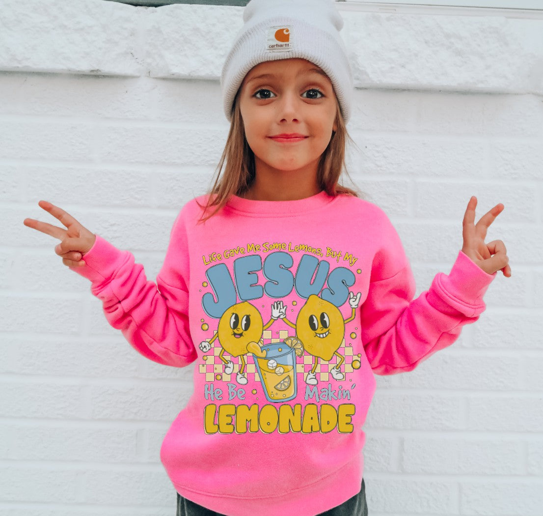 Jesus Makes Lemonade Graphic Faith Sweatshirt or Tee